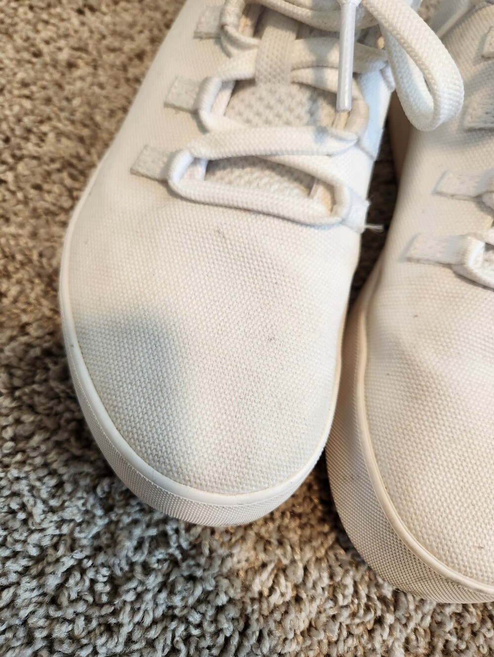 NOBULL Mens White Canvas Sneakers Size 9 - Picture 2 of 12